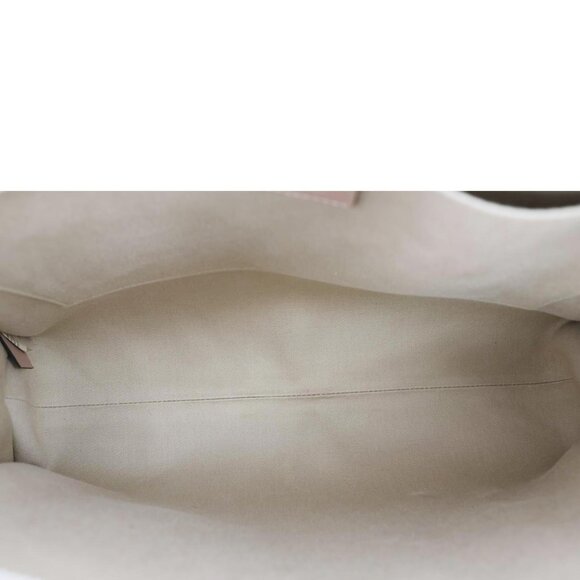 Chloe Woody Linen Canvas Tote Bag Beige - Picture 11 of 14